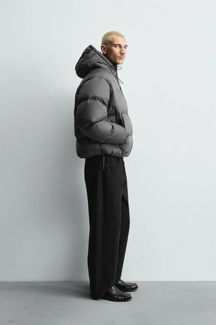 Непромокаемый пуховик из 100% перьев- Заказать в России