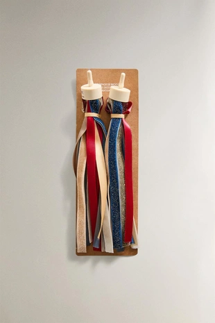 Детский велосипедный аксессуар с блестящими лентами- Заказать в России