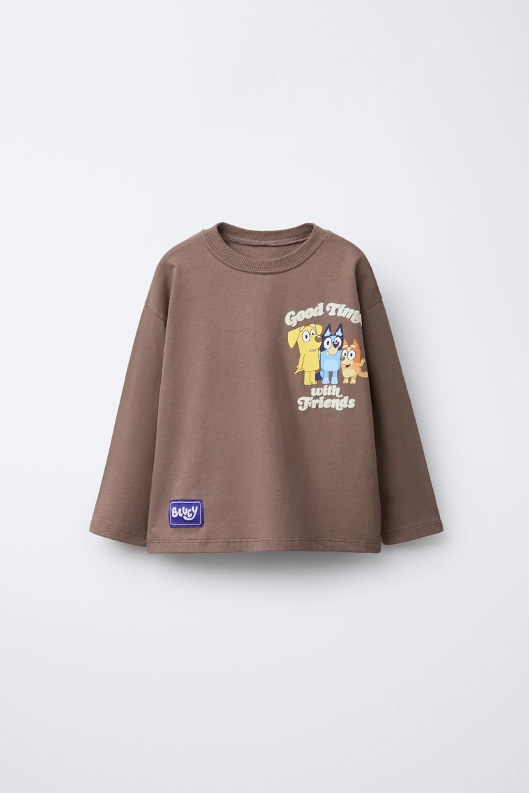 Футболка с принтом bluey © студии ludo с флоком