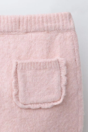 Легинсы трикотажные с карманом и оборочками- Заказать в России