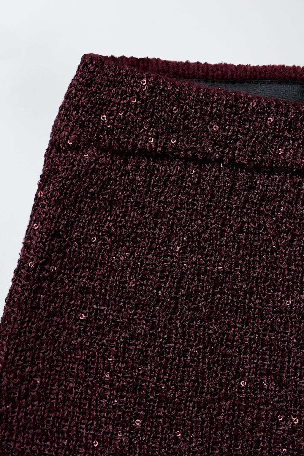 ТРИКОТАЖНАЯ ЮБКА С ПАЙЕТКАМИ