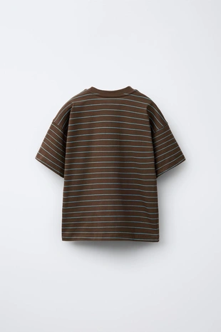 Футболка в полоску с логотипом- Заказать в России