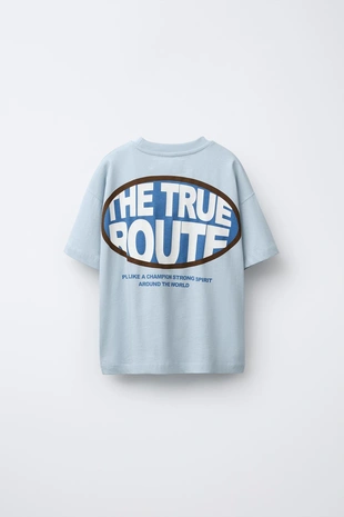 Купить Zara Футболка с принтом логотипа