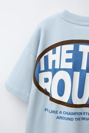 Футболка с принтом логотипа- Заказать в России