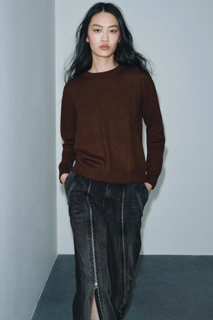 Свитер из 100% очень мягкой шерсти- Заказать в России