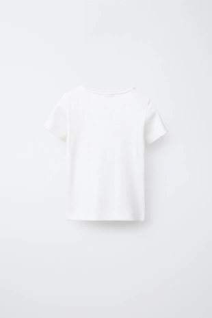 Футболка в рубчик с пуговицами- Заказать в России