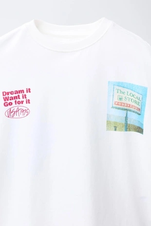 White | 1259/739/250 - Zara Толстовка с принтом «азс»