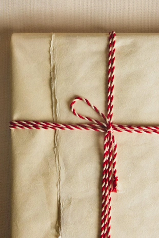 Двухцветный новогодний подарочный шнур- Заказать в России