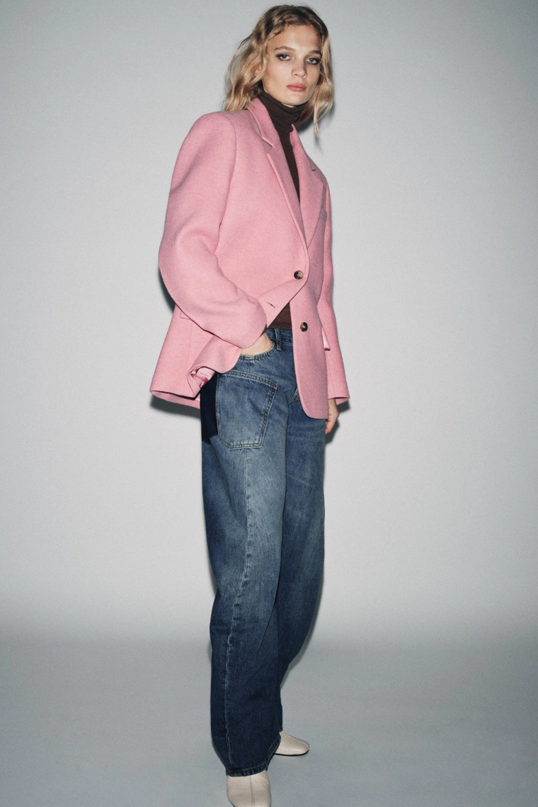 Джинсы с низкой посадкой zw collection в свободном стиле