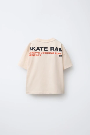 Купить Zara Футболка с принтом «скейт»