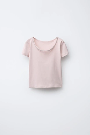 Топ в рубчик со стразами- Заказать в России