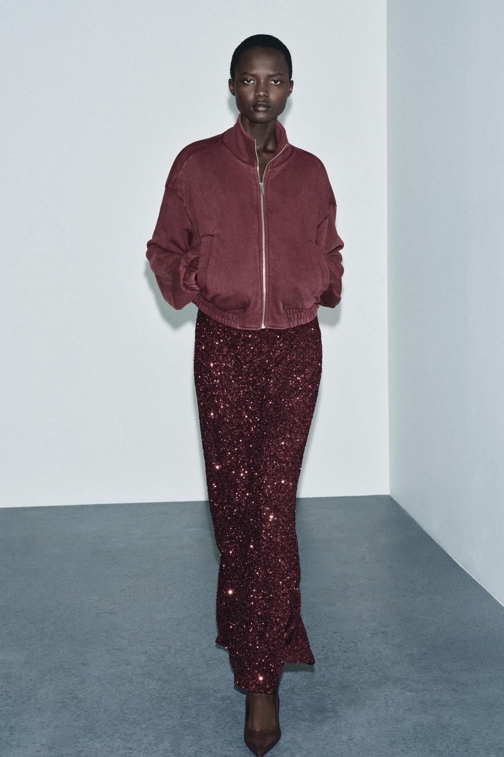 КУРТКА ИЗ МЯГКОЙ ТКАНИ С ЭФФЕКТОМ ПОТЕРТОСТИ