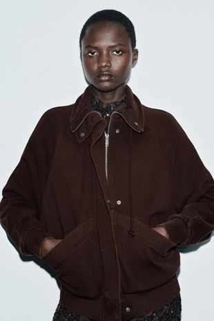 Купить Zara Толстовка с эффектом потертости