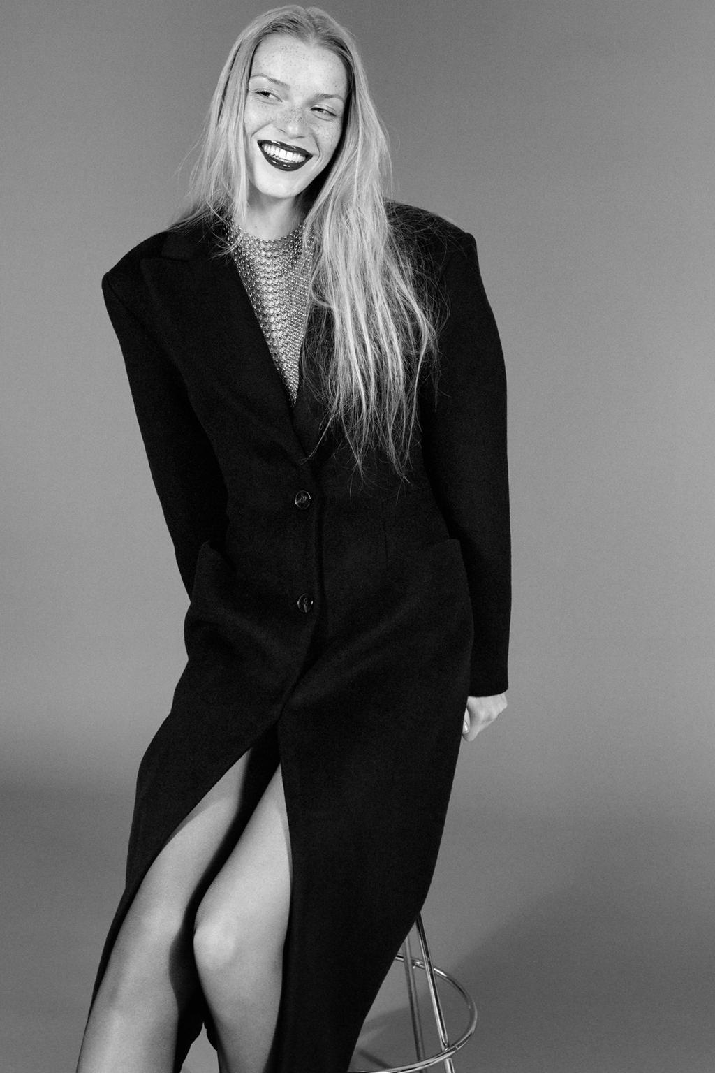 УДЛИНЕННОЕ ПАЛЬТО ИЗ СМЕСОВОЙ ШЕРСТИ