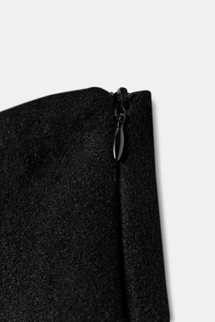 Шорты из смесовой шерсти с искусственным мехом- Заказать в России