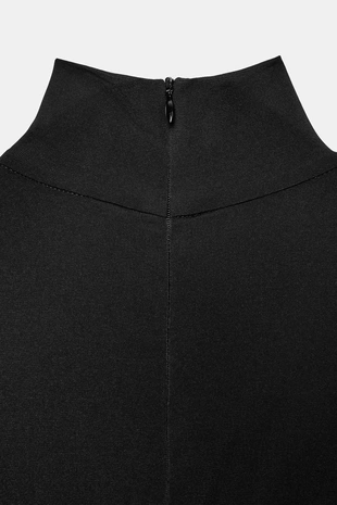 Длинный комбинированный объемный комбинезон- Заказать в России