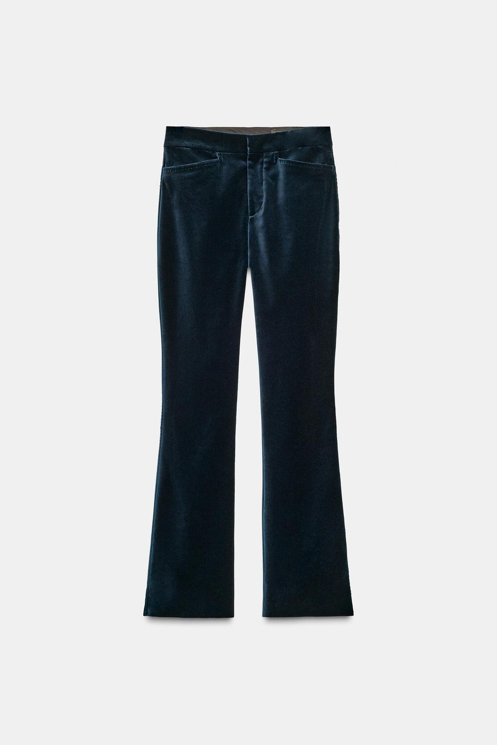 РАСКЛЕШЕННЫЕ БАРХАТНЫЕ БРЮКИ ZW COLLECTION