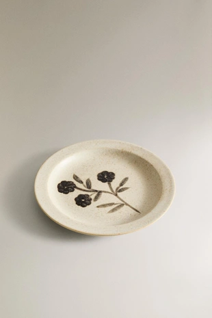 Мини фарфоровая тарелка с цветочным узором- Заказать в России