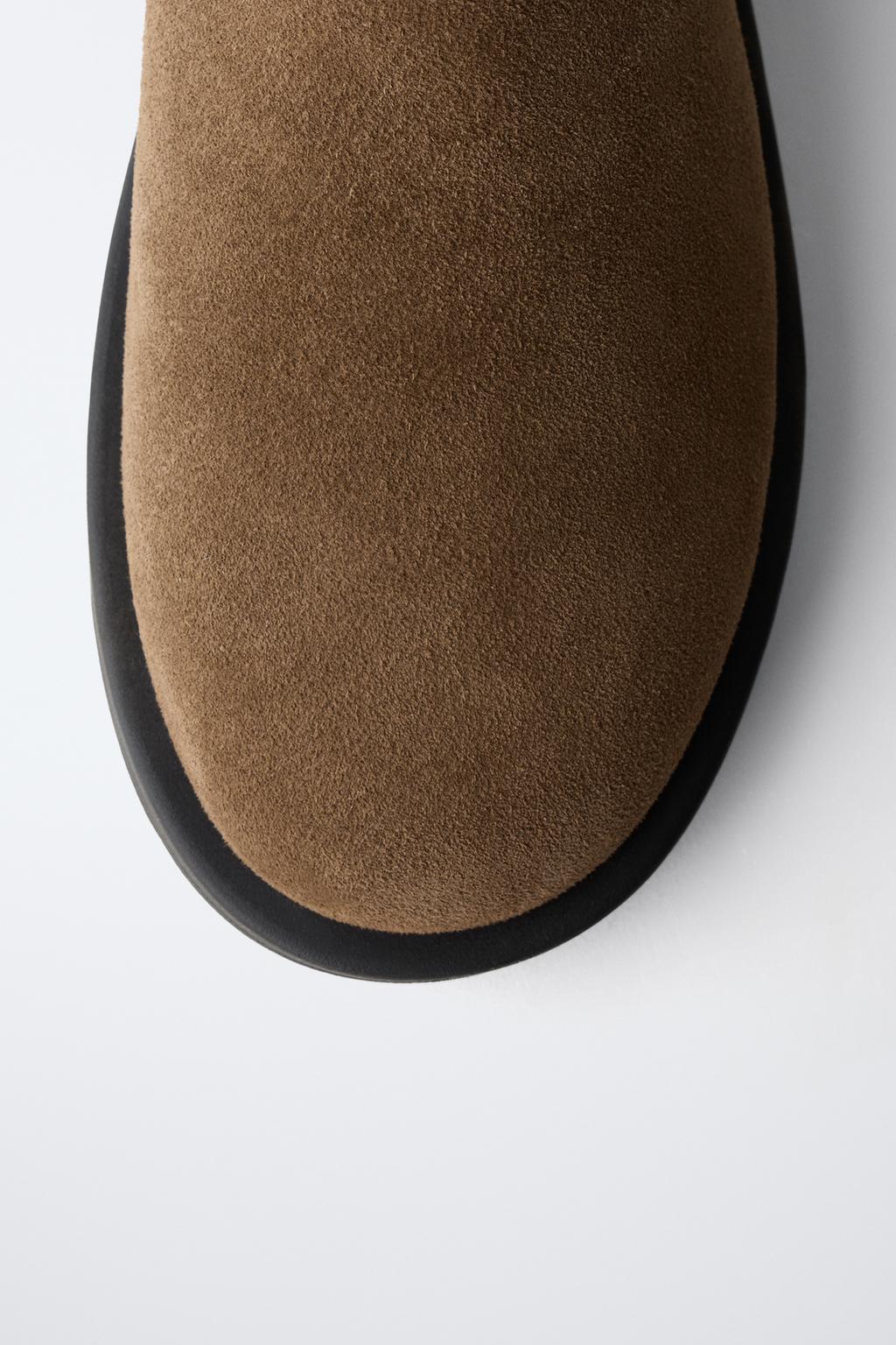 КОЖАНЫЕ БОТИНКИ НА МЕХУ