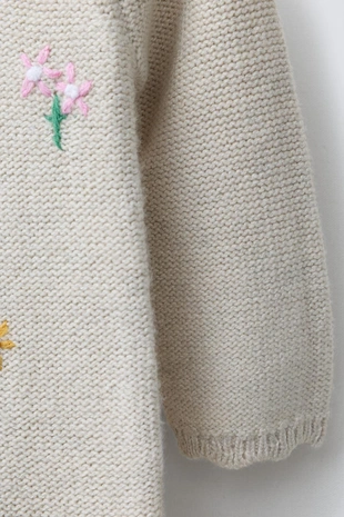 Купить Zara Вязаный комбинезон с вышивкой цветов