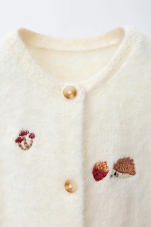 Купить Zara Трикотажный комбинезон с вышивкой «ежики»