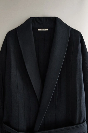 Длинный стеганный халат- Заказать в России