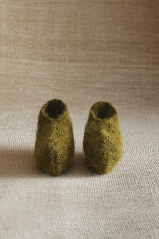 Тапочки для младенцев из альпаки- Заказать в России