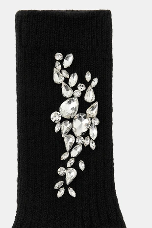 Однотонные носки с декором- Заказать в России