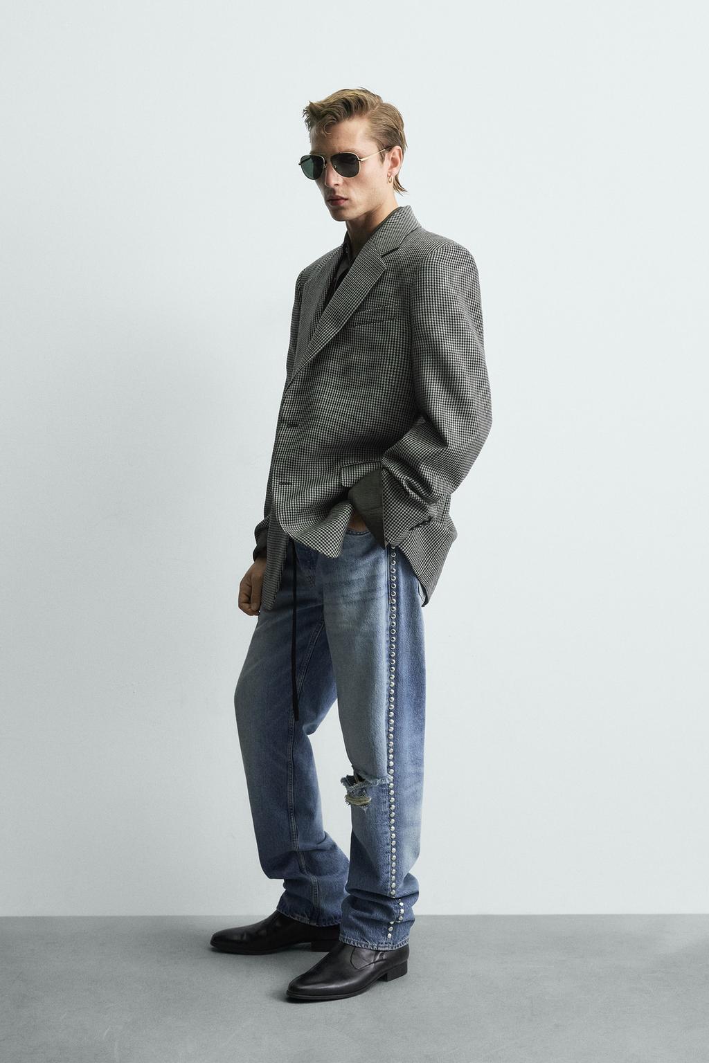 БЛЕЙЗЕР ИЗ 100% ШЕРСТИ С УЗОРОМ «ГУСИНАЯ ЛАПКА» — LIMITED EDITION