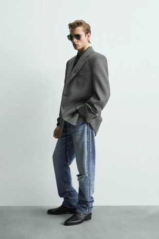 Блейзер из 100% шерсти с узором «гусиная лапка» — LIMITED EDITION- Заказать в России