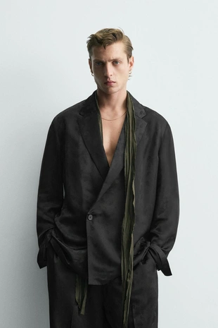 Струящийся костюмный блейзер из жаккарда пейсли - LIMITED EDITION- Заказать в России