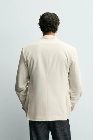 Двубортный блейзер из вельвета- Заказать в России