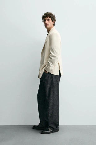 Двубортный блейзер из вельвета- Заказать в России