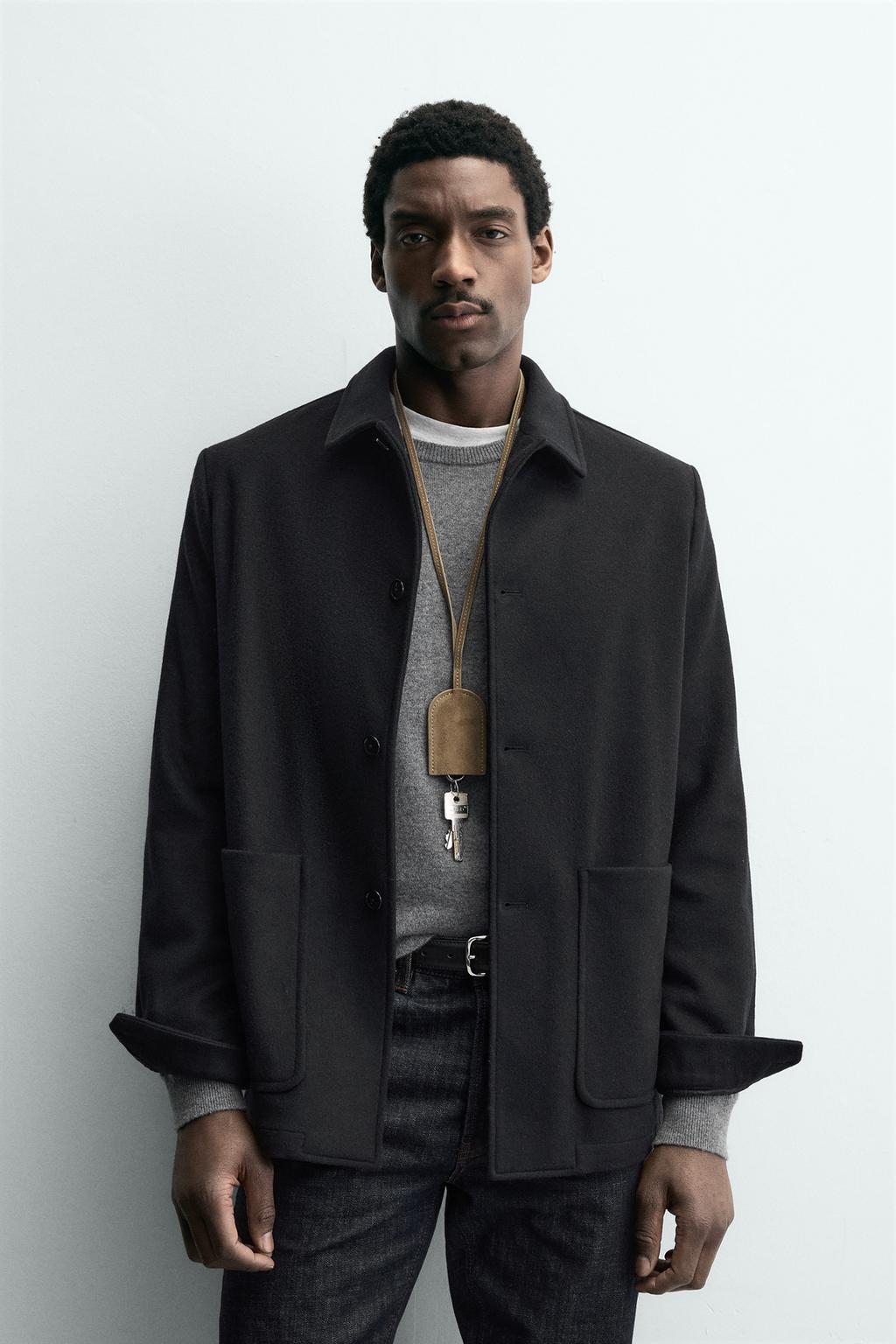 БЛЕЙЗЕР RELAXED FIT ИЗ СМЕСОВОЙ ШЕРСТИ