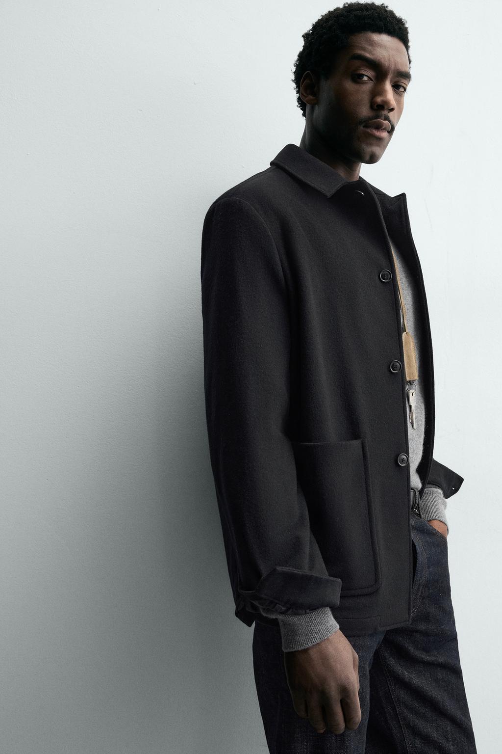 БЛЕЙЗЕР RELAXED FIT ИЗ СМЕСОВОЙ ШЕРСТИ