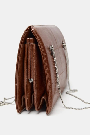 Кожаная сумка с плечевым ремнем- Заказать в России