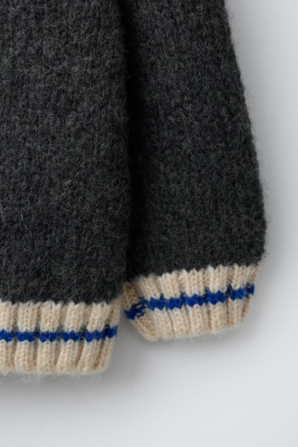 КАРДИГАН ИЗ СМЕСОВОЙ ШЕРСТИ С ЦИФРОВЫМ ПРИНТОМ