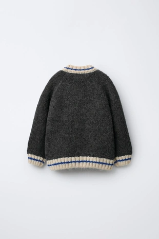 Кардиган из смесовой шерсти с цифровым принтом- Заказать в России