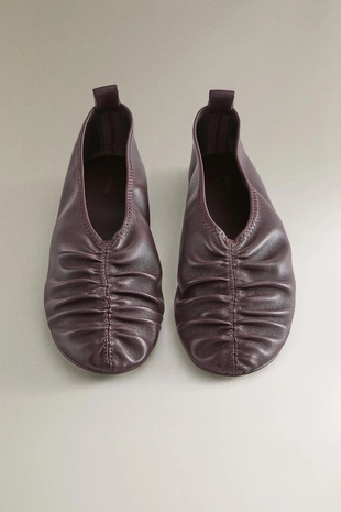 Туфли-балетки из плёнки- Заказать в России