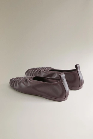 Туфли-балетки из плёнки- Заказать в России