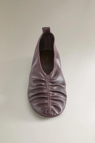 Туфли-балетки из плёнки- Заказать в России