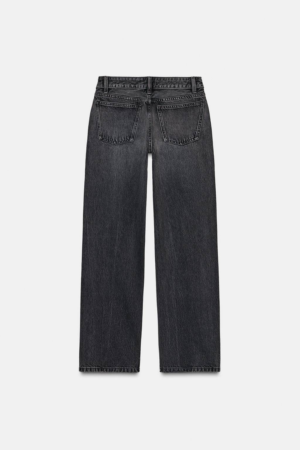 ДЖИНСЫ TRF STRAIGHT С НИЗКОЙ ПОСАДКОЙ И СТРАЗАМИ