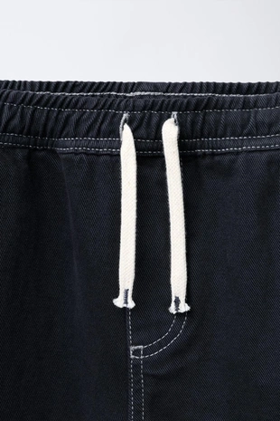 navy | 4676/852/481 - Zara Брюки BAGGY контрастные