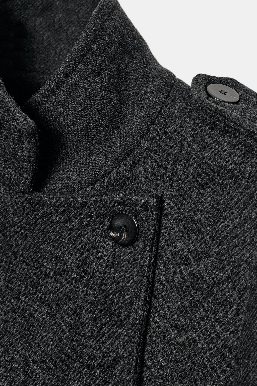 ДЛИННОЕ ПАЛЬТО ИЗ ШЕРСТИ — ZW COLLECTION LIMITED EDITION