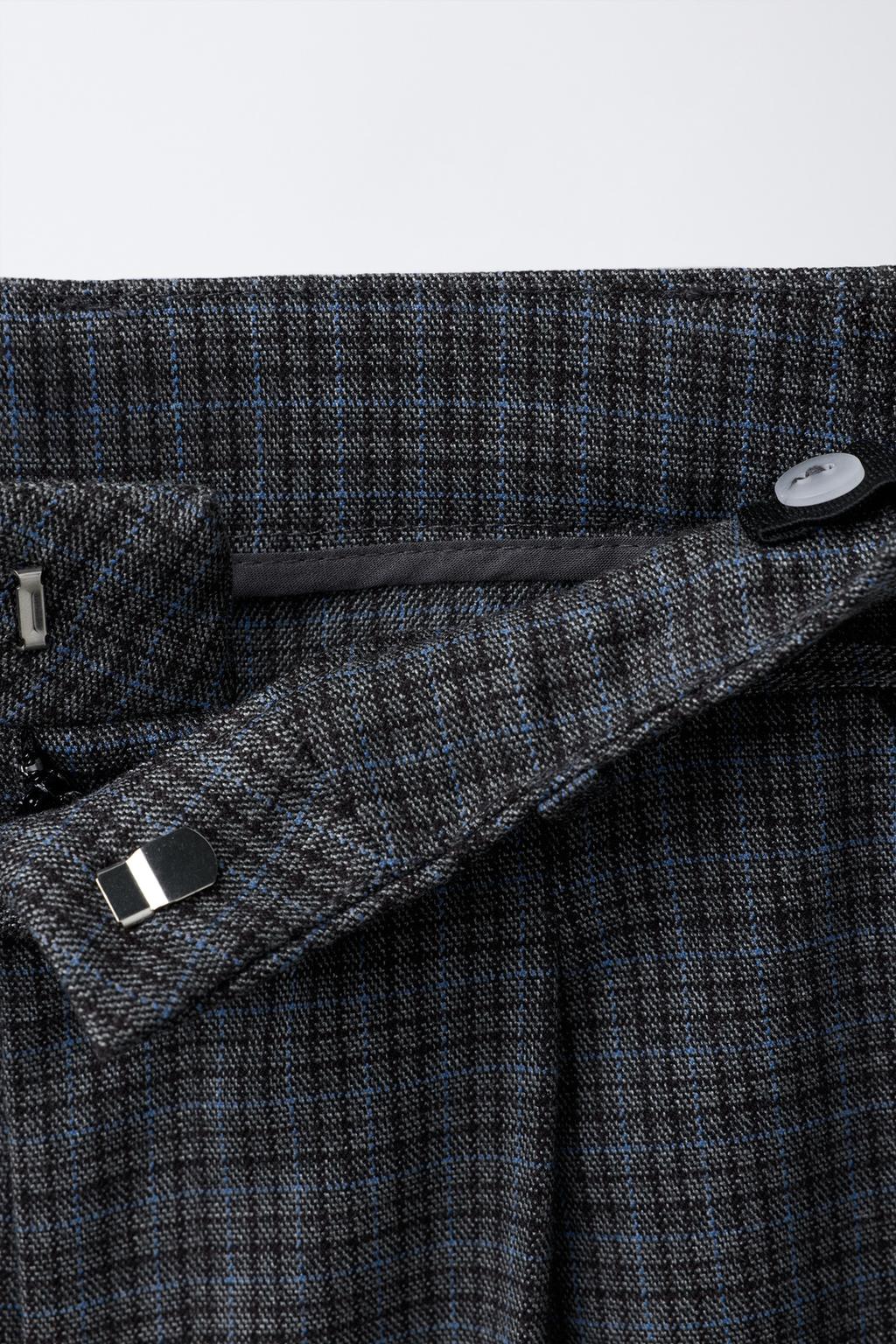 БРЮКИ В КЛЕТКУ НА ШНУРКЕ