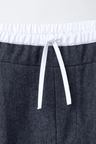 Утепленные брюки с двойным поясом- Заказать в России