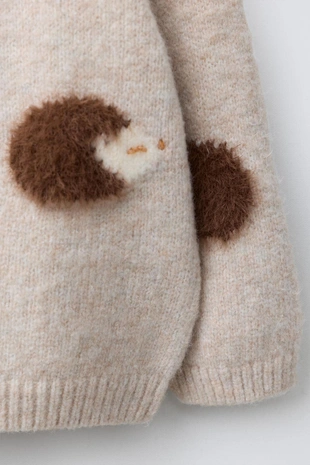 Свитер с узором «ежики»- Заказать в России