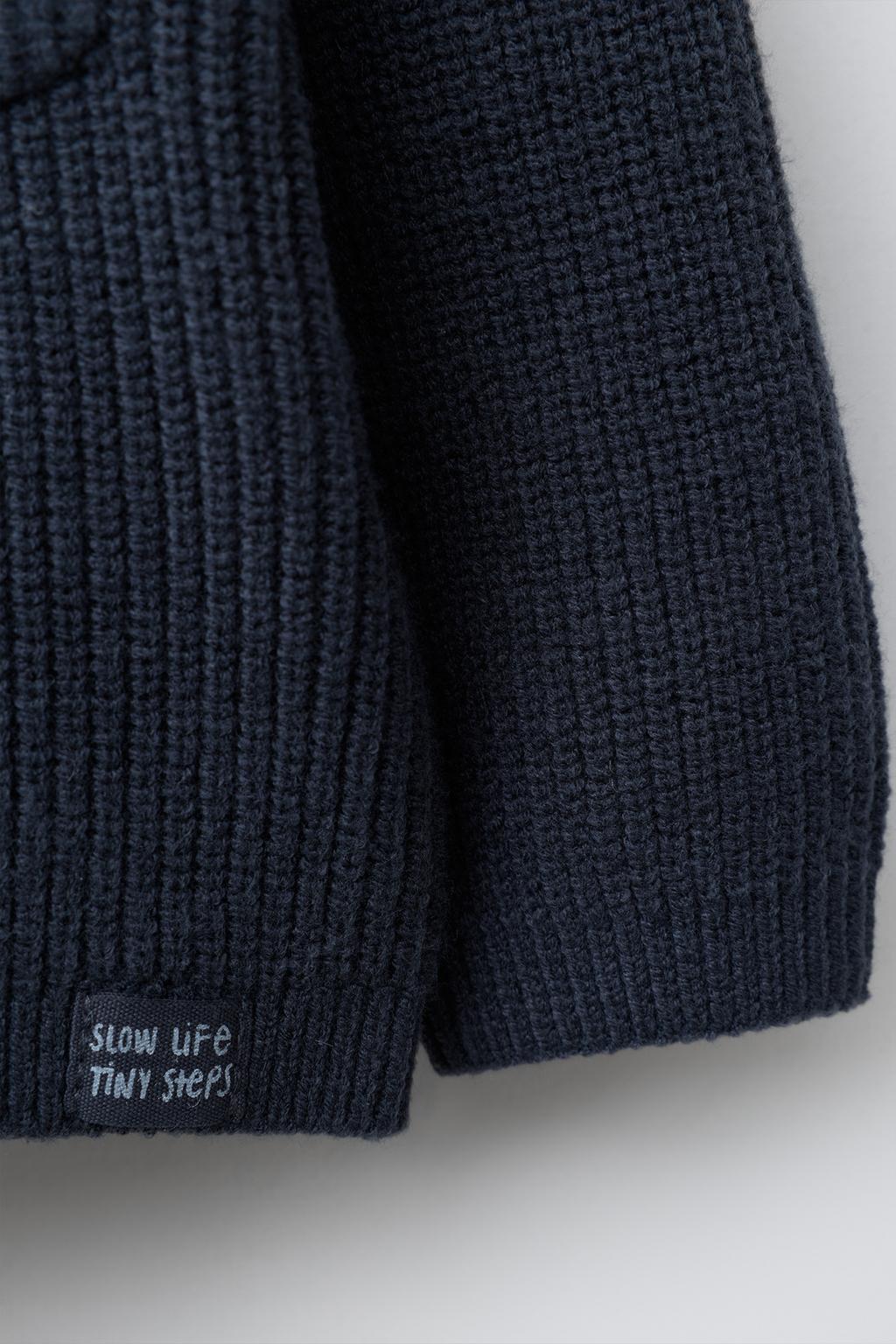 СВИТЕР ВЯЗАНЫЙ ЖЕМЧУЖНЫЙ КАРМАН