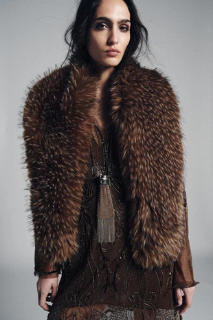 Купить Zara Шарф из искусственного меха с меланжевым эффектом