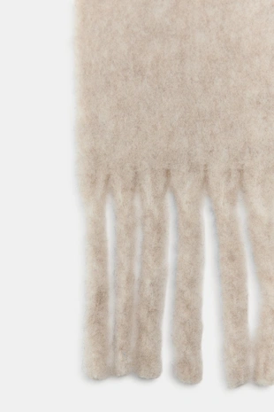 Объемный шарф с бахромой- Заказать в России